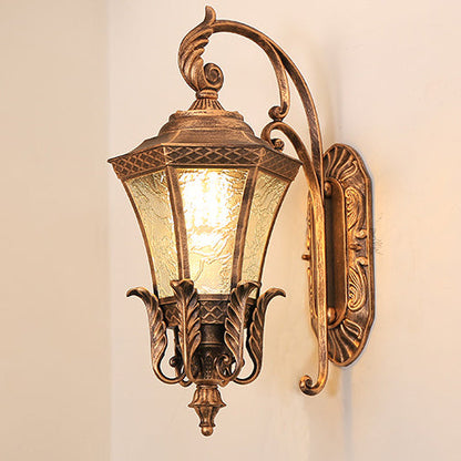 Scandinavian Curve Glass Aluminum 1-Light Wall Sconce Lamp