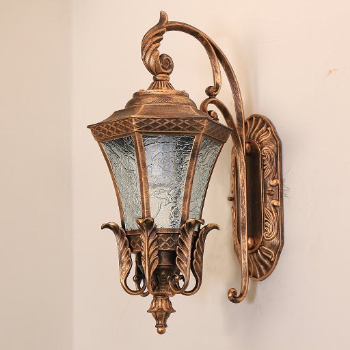 Scandinavian Curve Glass Aluminum 1-Light Wall Sconce Lamp