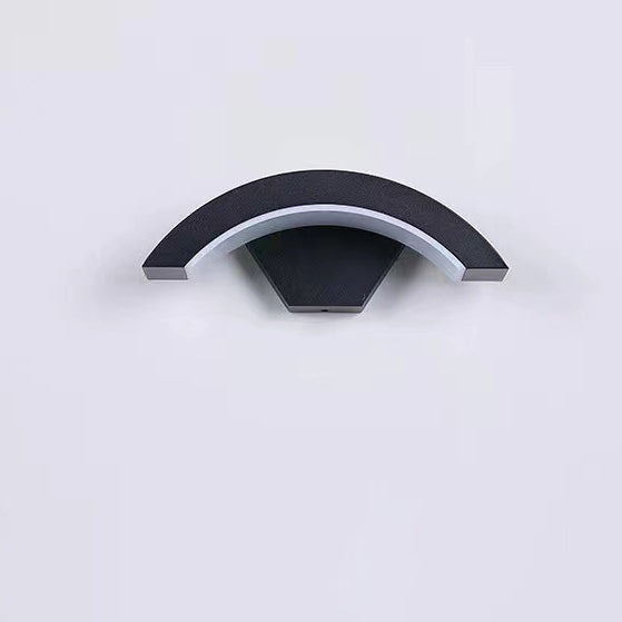 Modern Minimalist Curved Bent Aluminum LED Wall Sconce Lamp