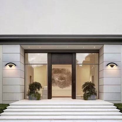 Modern Minimalist Curved Bent Aluminum LED Wall Sconce Lamp