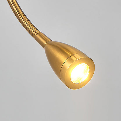 Round Column Fabric Iron 1-Light Wall Sconce Lamp
