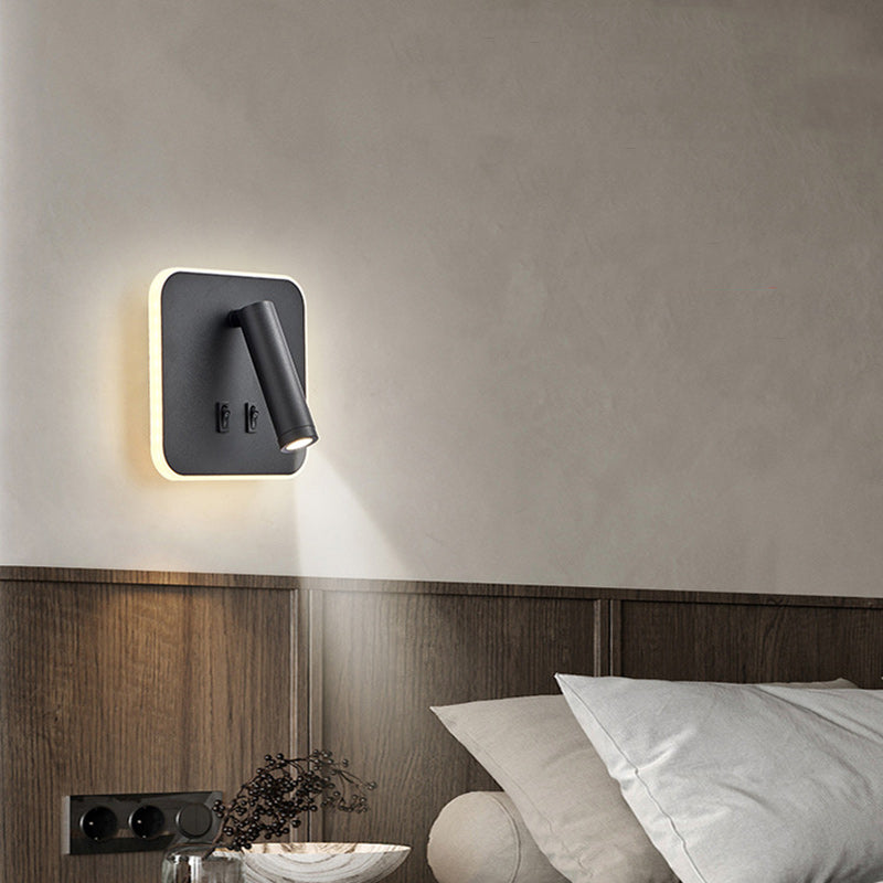 Simplicity Square Acrylic Iron LED Wall Sconce Lamp