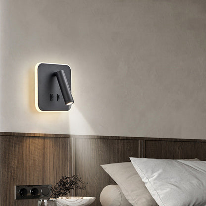 Simplicity Square Acrylic Iron LED Wall Sconce Lamp