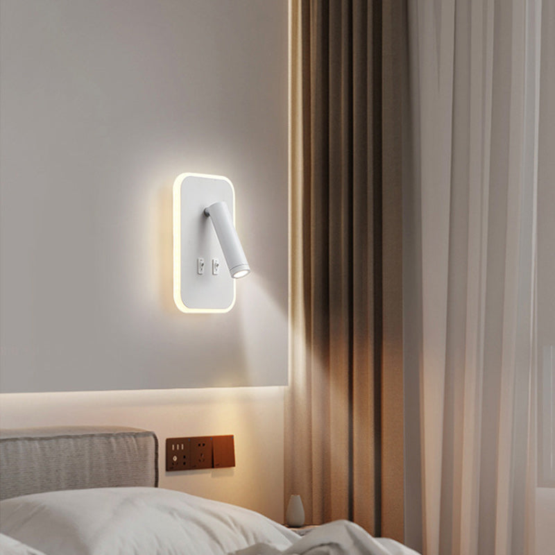Simplicity Square Acrylic Iron LED Wall Sconce Lamp