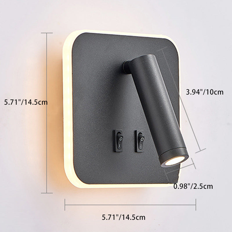 Simplicity Square Acrylic Iron LED Wall Sconce Lamp
