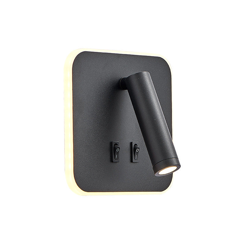 Simplicity Square Acrylic Iron LED Wall Sconce Lamp