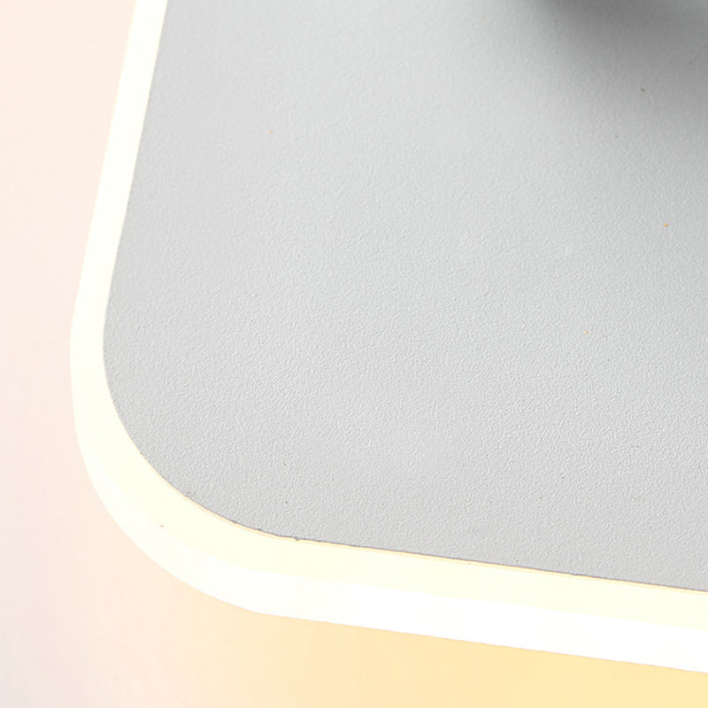 Simplicity Square Acrylic Iron LED Wall Sconce Lamp