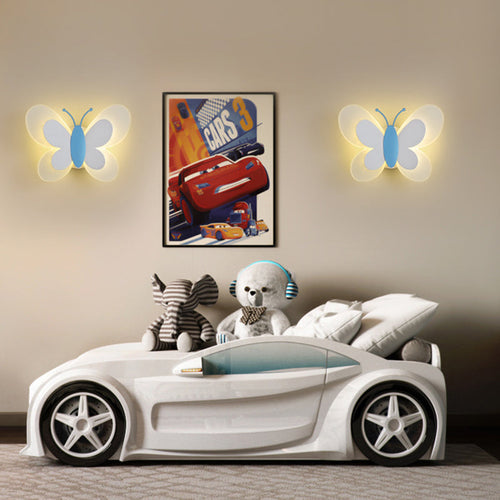 Art Deco Butterfly Shape Acrylic Iron LED Wall Sconce Lamp