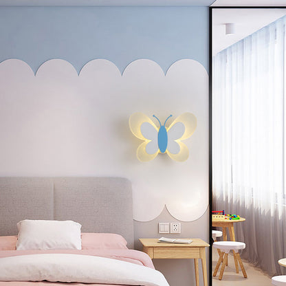 Art Deco Butterfly Shape Acrylic Iron LED Wall Sconce Lamp