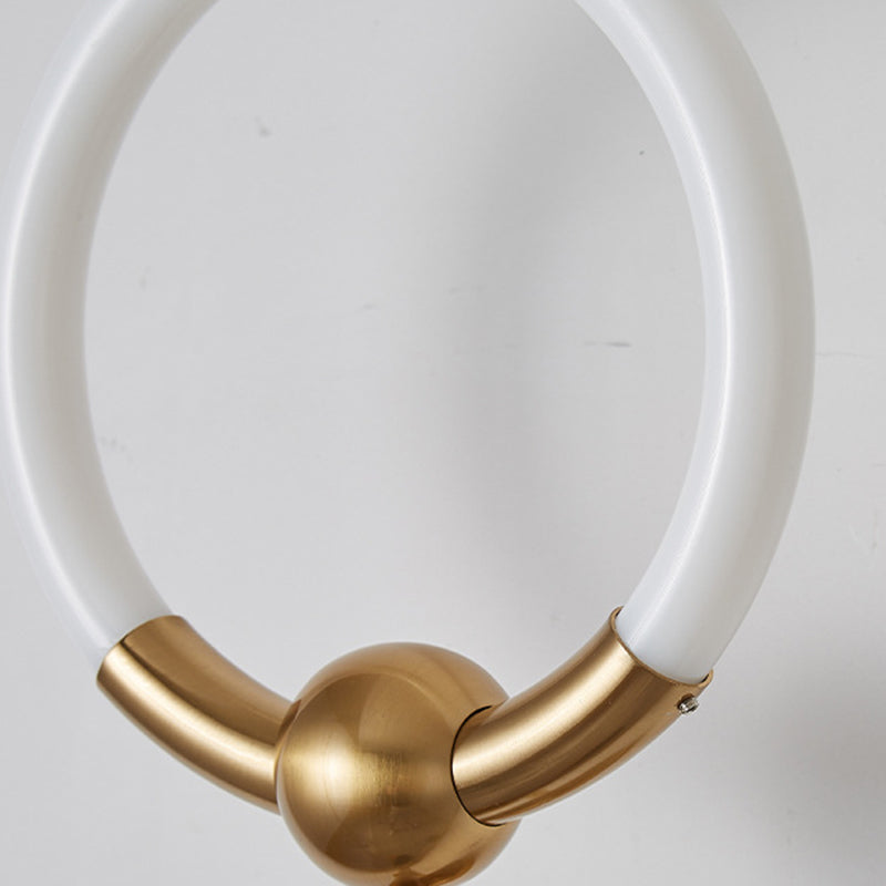 Modern Luxury Round Bar Acrylic Iron LED Wall Sconce Lamp