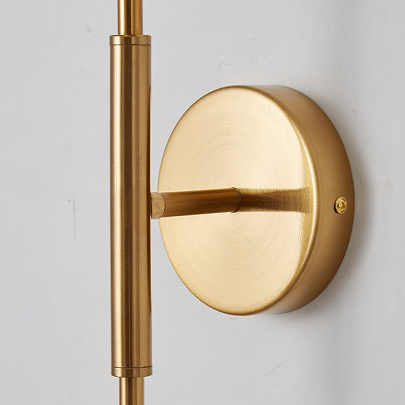 Modern Luxury Round Bar Acrylic Iron LED Wall Sconce Lamp