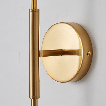 Modern Luxury Round Bar Acrylic Iron LED Wall Sconce Lamp