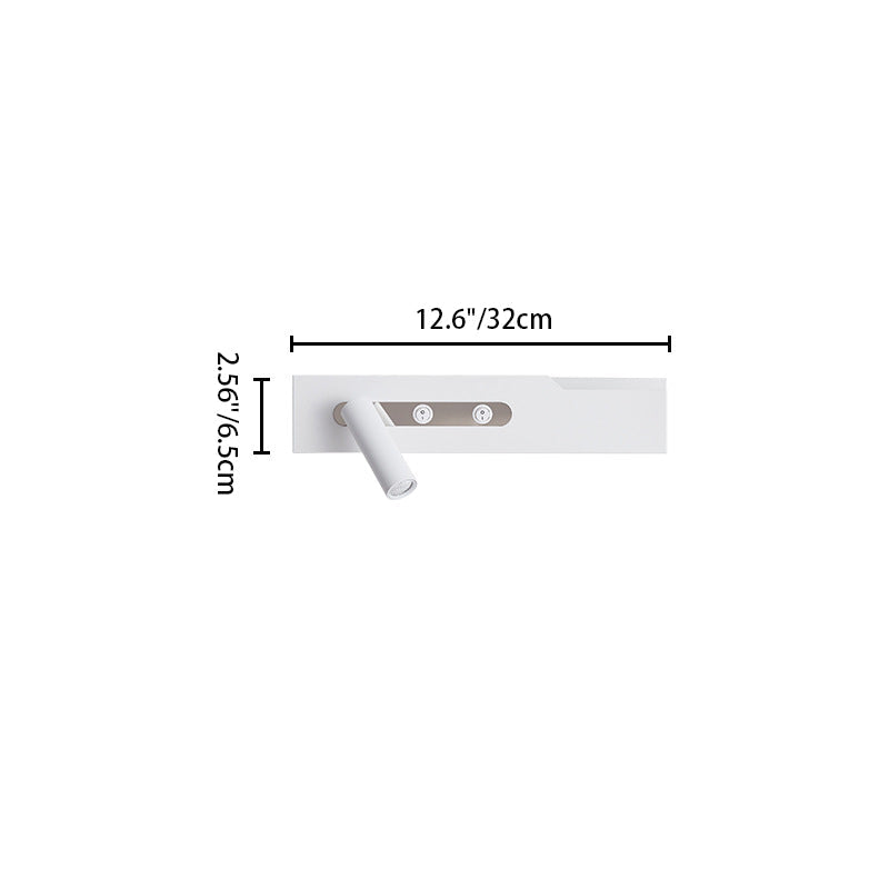 Simplicity Long Cylinder Acrylic Iron LED Wall Sconce Lamp