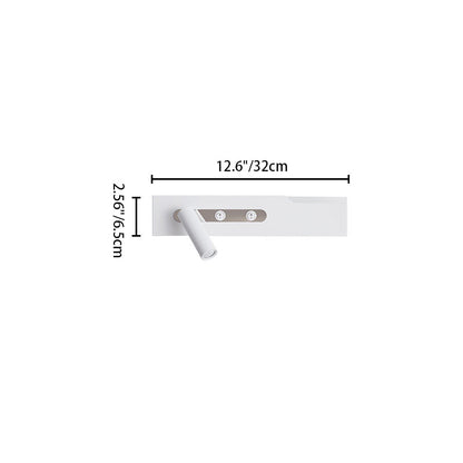 Simplicity Long Cylinder Acrylic Iron LED Wall Sconce Lamp