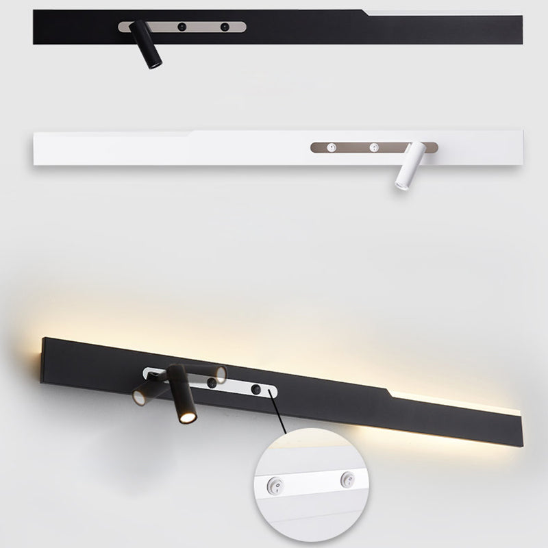 Simplicity Long Cylinder Acrylic Iron LED Wall Sconce Lamp