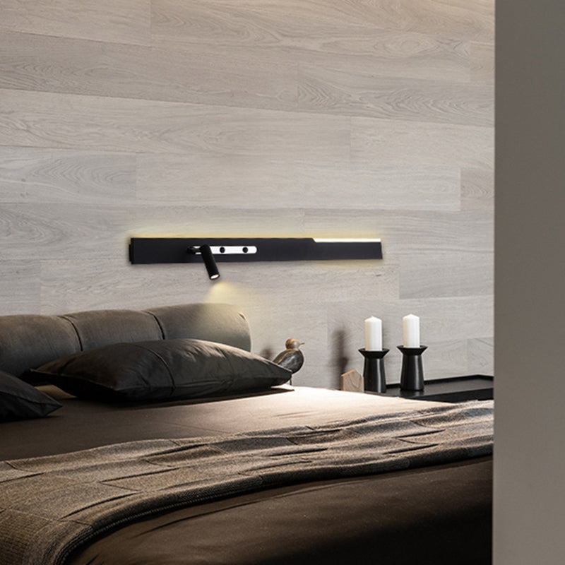 Simplicity Long Cylinder Acrylic Iron LED Wall Sconce Lamp