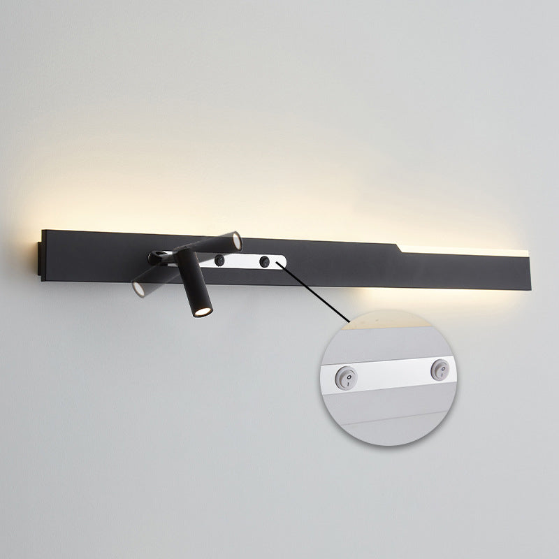 Simplicity Long Cylinder Acrylic Iron LED Wall Sconce Lamp
