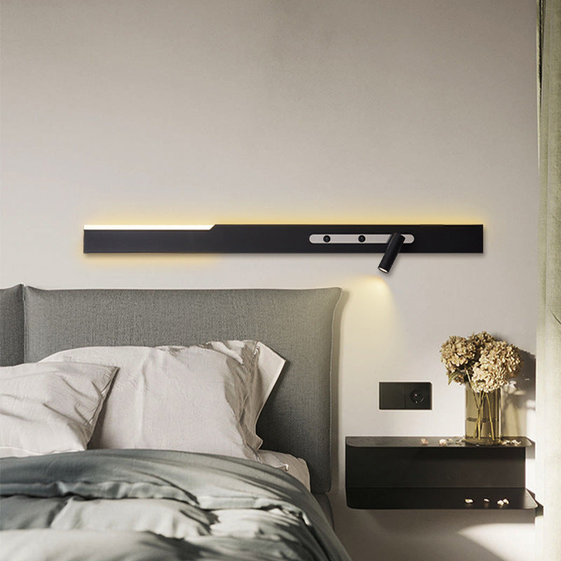 Simplicity Long Cylinder Acrylic Iron LED Wall Sconce Lamp