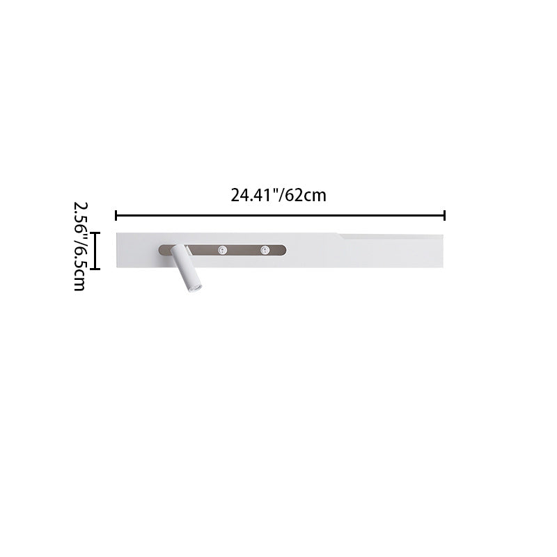 Simplicity Long Cylinder Acrylic Iron LED Wall Sconce Lamp
