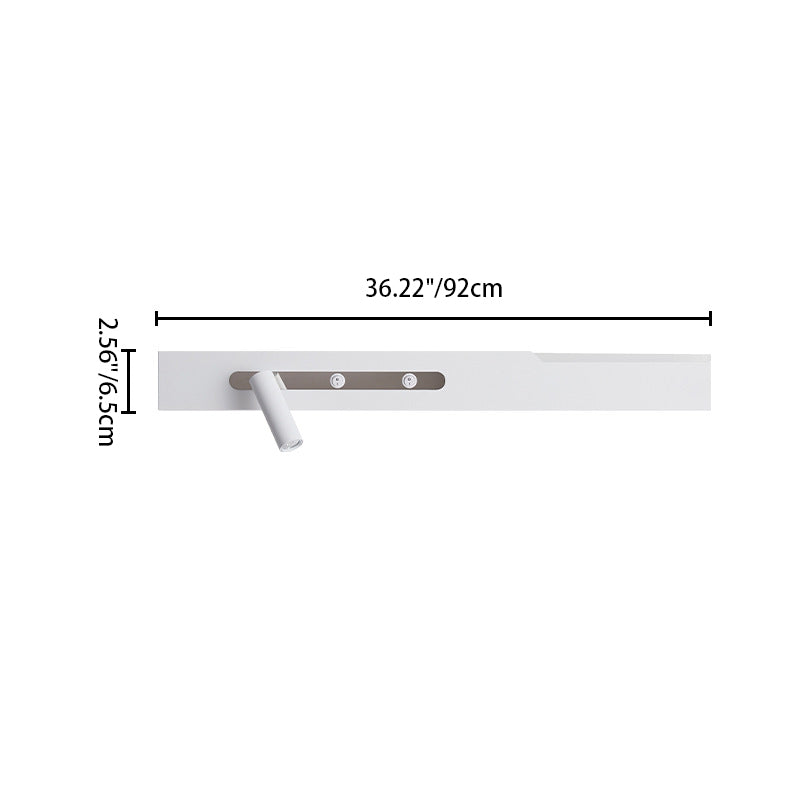 Simplicity Long Cylinder Acrylic Iron LED Wall Sconce Lamp