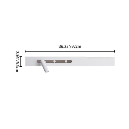 Simplicity Long Cylinder Acrylic Iron LED Wall Sconce Lamp