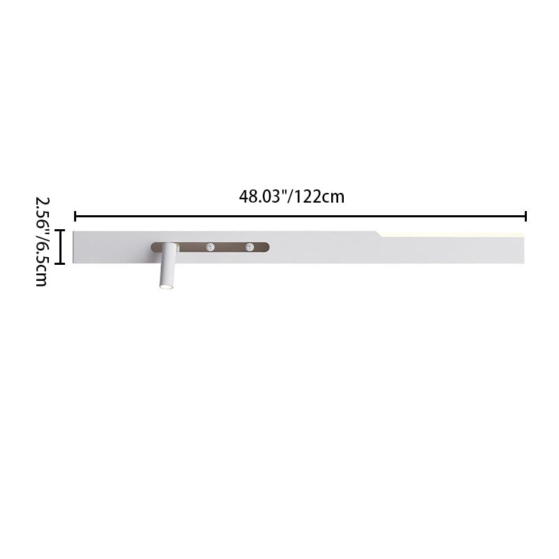 Simplicity Long Cylinder Acrylic Iron LED Wall Sconce Lamp