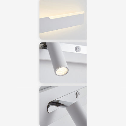 Simplicity Long Cylinder Acrylic Iron LED Wall Sconce Lamp