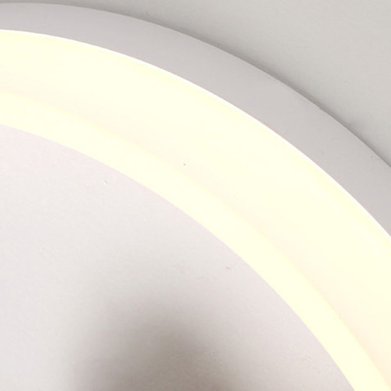 Scandinavian Round Acrylic Solid Wood LED Wall Sconce Lamp