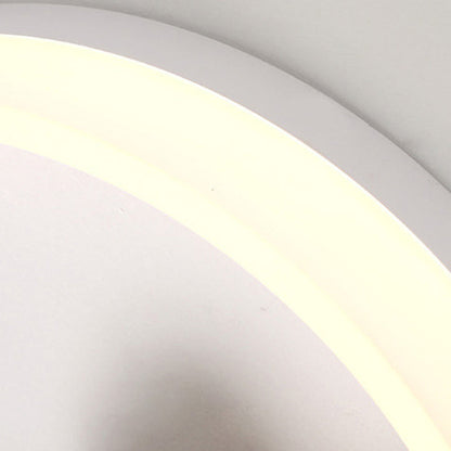 Scandinavian Round Acrylic Solid Wood LED Wall Sconce Lamp