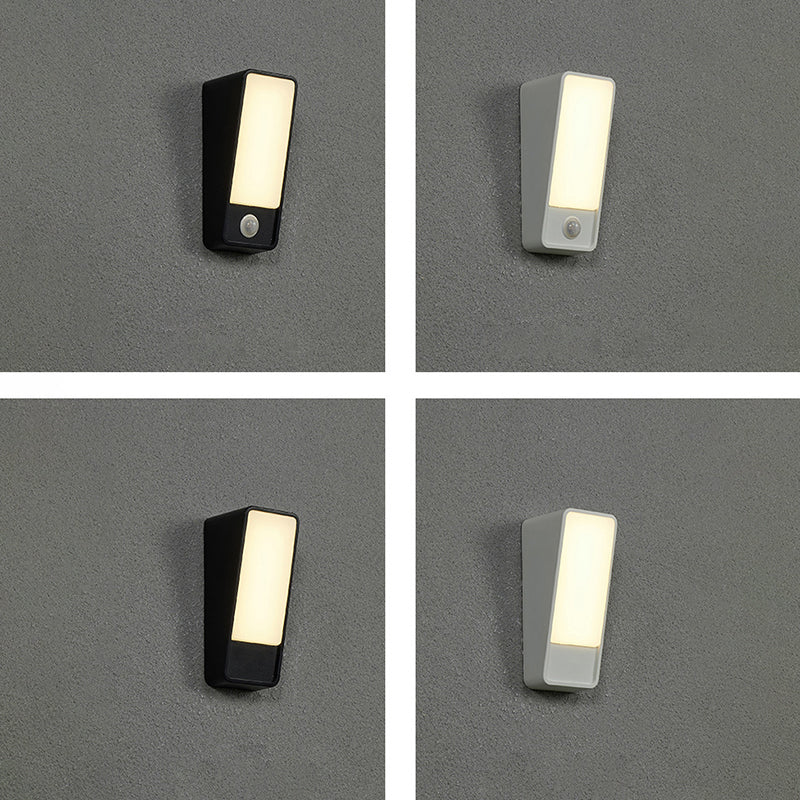 Minimalist Tilted Rectangle Aluminum LED Wall Sconce Lamp