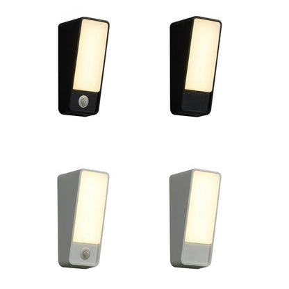 Minimalist Tilted Rectangle Aluminum LED Wall Sconce Lamp