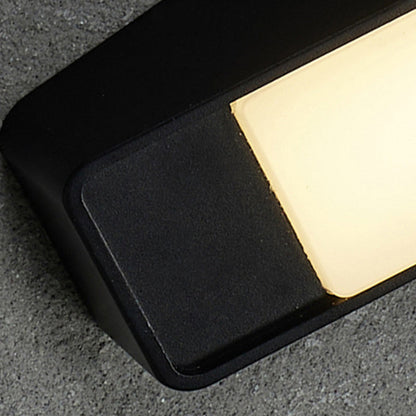 Minimalist Tilted Rectangle Aluminum LED Wall Sconce Lamp