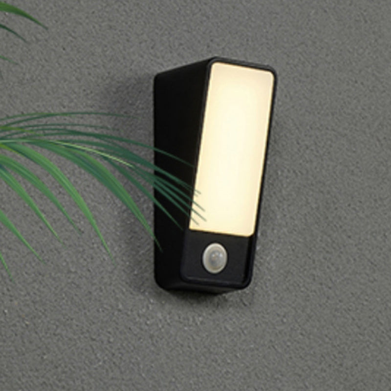 Minimalist Tilted Rectangle Aluminum LED Wall Sconce Lamp