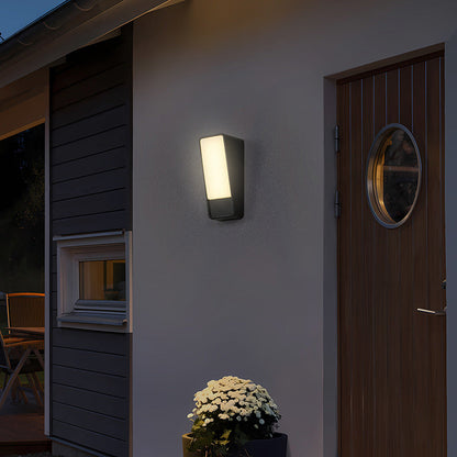 Minimalist Tilted Rectangle Aluminum LED Wall Sconce Lamp
