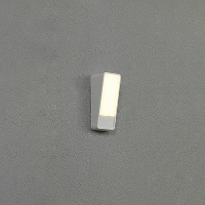 Minimalist Tilted Rectangle Aluminum LED Wall Sconce Lamp