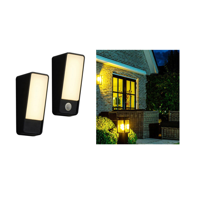 Minimalist Tilted Rectangle Aluminum LED Wall Sconce Lamp