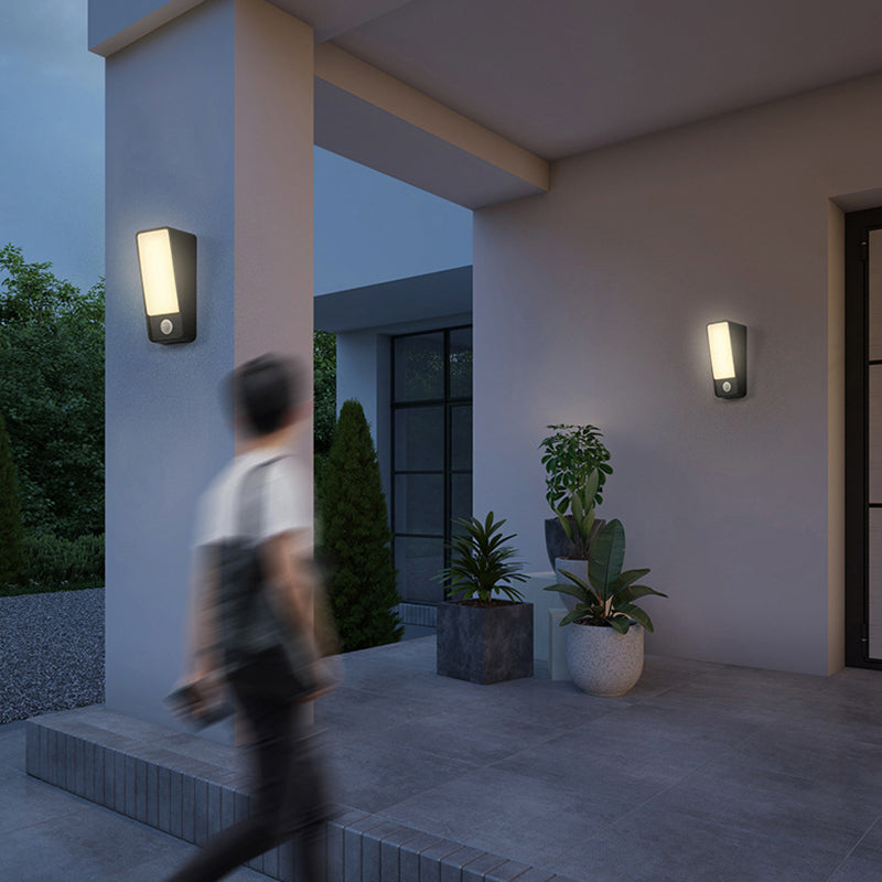 Minimalist Tilted Rectangle Aluminum LED Wall Sconce Lamp