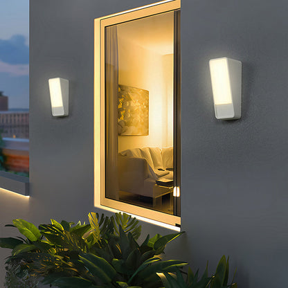 Minimalist Tilted Rectangle Aluminum LED Wall Sconce Lamp