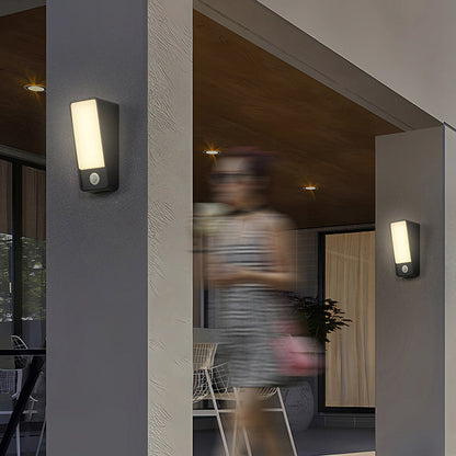 Minimalist Tilted Rectangle Aluminum LED Wall Sconce Lamp