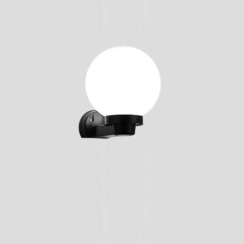 Simplicity Ball Acrylic ABS Iron 1-Light Wall Sconce Lamp