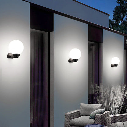 Simplicity Ball Acrylic ABS Iron 1-Light Wall Sconce Lamp
