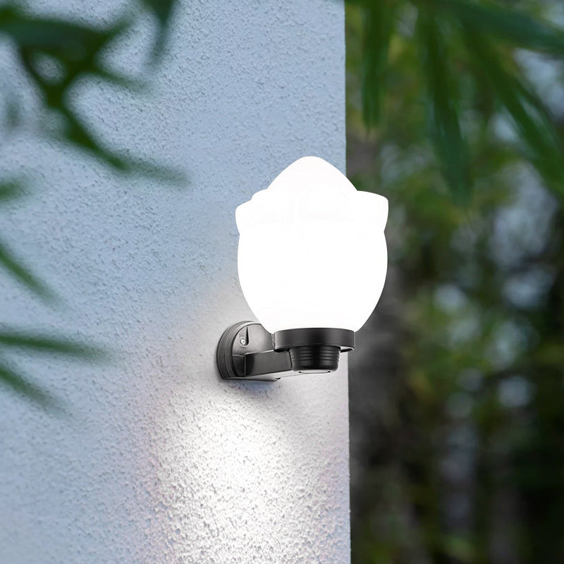 Simplicity Ball Acrylic ABS Iron 1-Light Wall Sconce Lamp