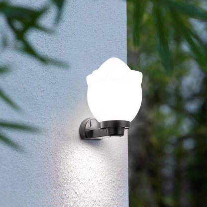 Simplicity Ball Acrylic ABS Iron 1-Light Wall Sconce Lamp