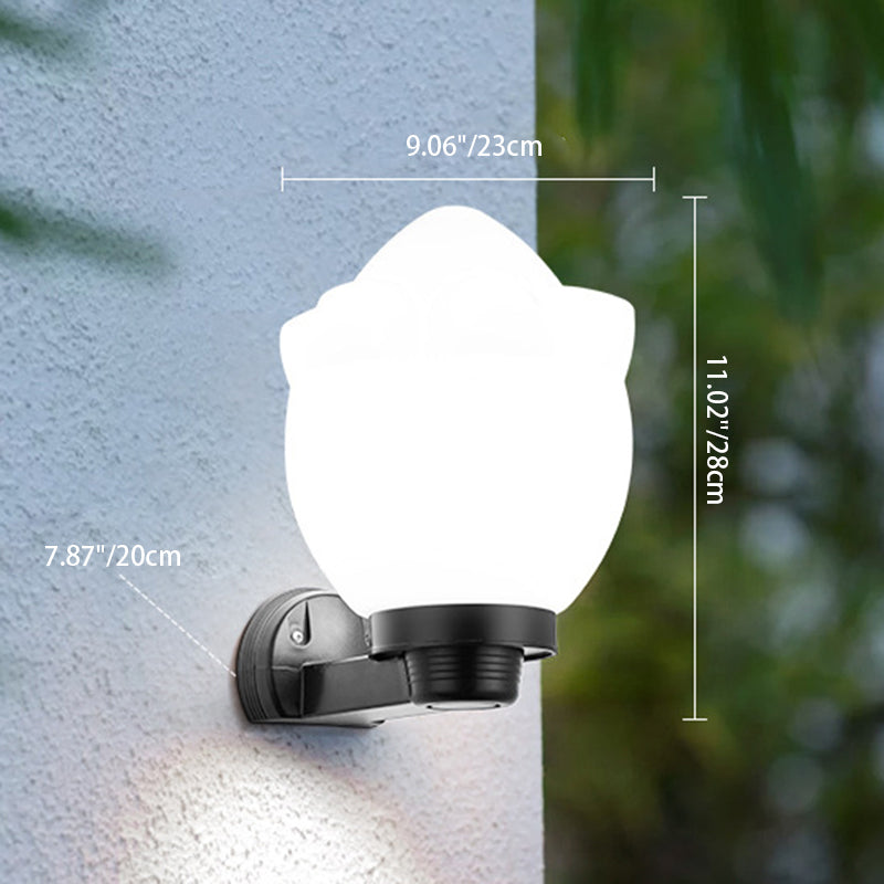 Simplicity Ball Acrylic ABS Iron 1-Light Wall Sconce Lamp