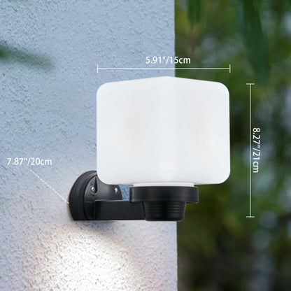 Simplicity Ball Acrylic ABS Iron 1-Light Wall Sconce Lamp