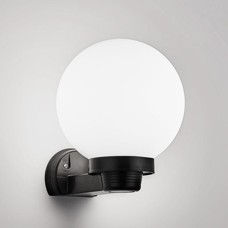 Simplicity Ball Acrylic ABS Iron 1-Light Wall Sconce Lamp