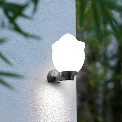 Simplicity Ball Acrylic ABS Iron 1-Light Wall Sconce Lamp