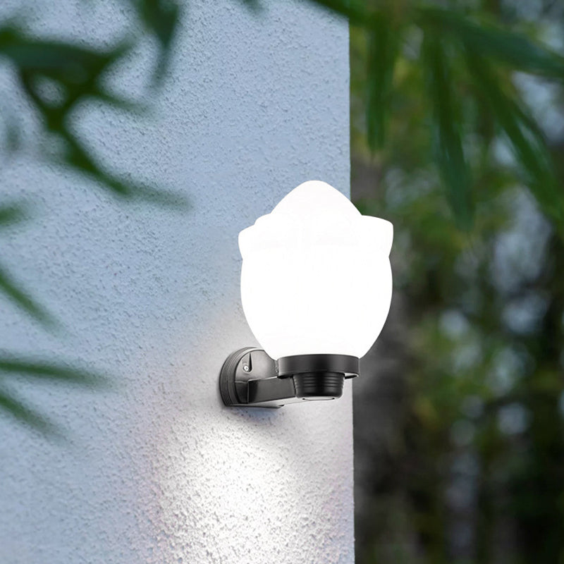 Simplicity Ball Acrylic ABS Iron 1-Light Wall Sconce Lamp