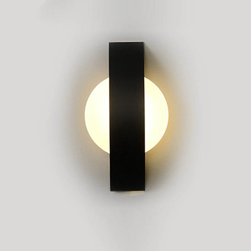 Curved Square Round Acrylic Iron LED Wall Sconce Lamp