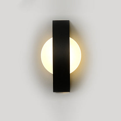 Curved Square Round Acrylic Iron LED Wall Sconce Lamp